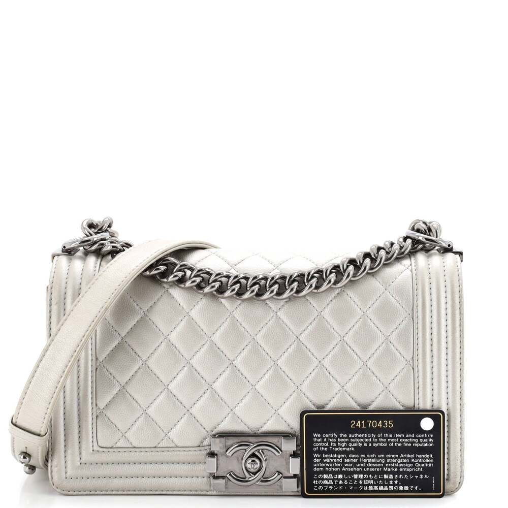 Chanel Boy Flap Bag Quilted Calfskin #227297C32B - Picture 2 of 8
